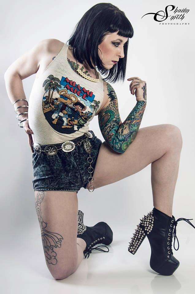 From a recent shoot. Can't wait to see how the rest turn out! #tattoos #girlswithtattoos #burningangel