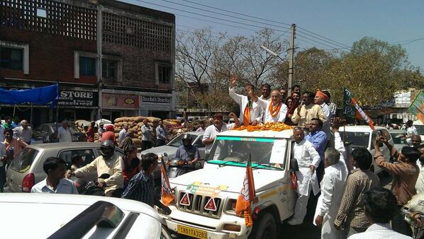 SanjayTandonBJP's tweet image. #AbKiBaarModiSarkar at sector 26.