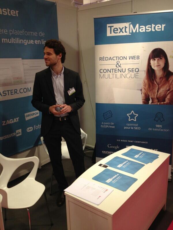 textmaster's tweet image. #TextMaster welcomes you @EMarketingParis today! #EMP2014