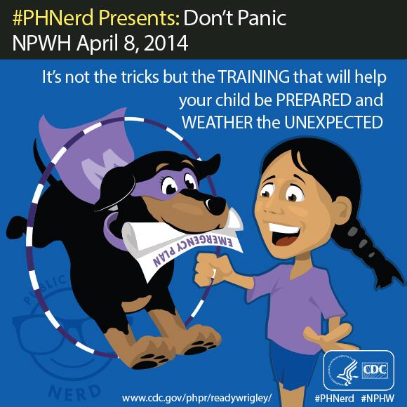CDCgov's tweet image. Ready Wrigley shows how preparedness planning helps overcome the hurdles unexpected events can bring. #PHNerd #NPHW