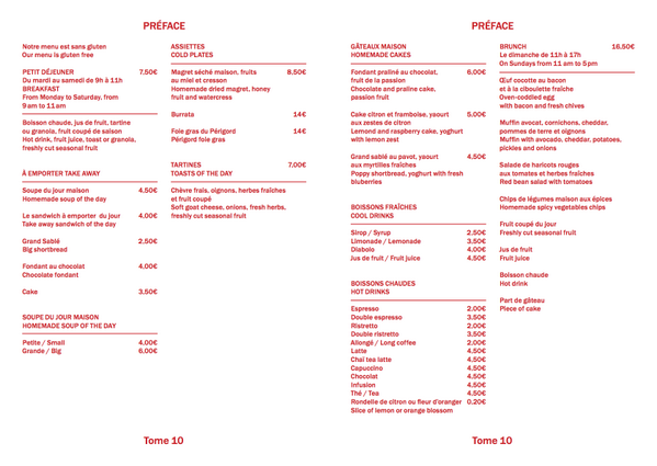 preface_gallery's tweet photo. Menu of the Day ! http://t.co/bTeuGjqG73