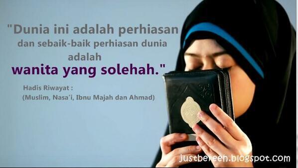 Image result for wanita solehah perhiasan dunia