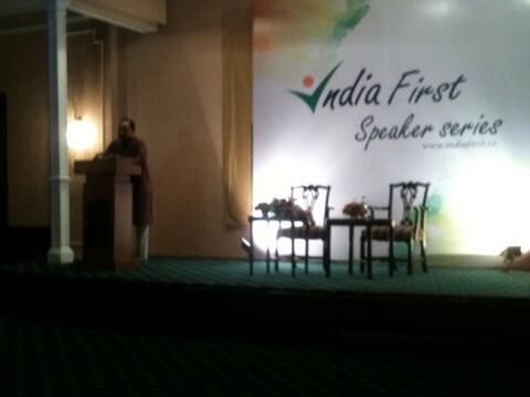Dr @Swamy39 speaking at IndiaFirst program at Kolkata to jam-packed audience on a working day afternoon 