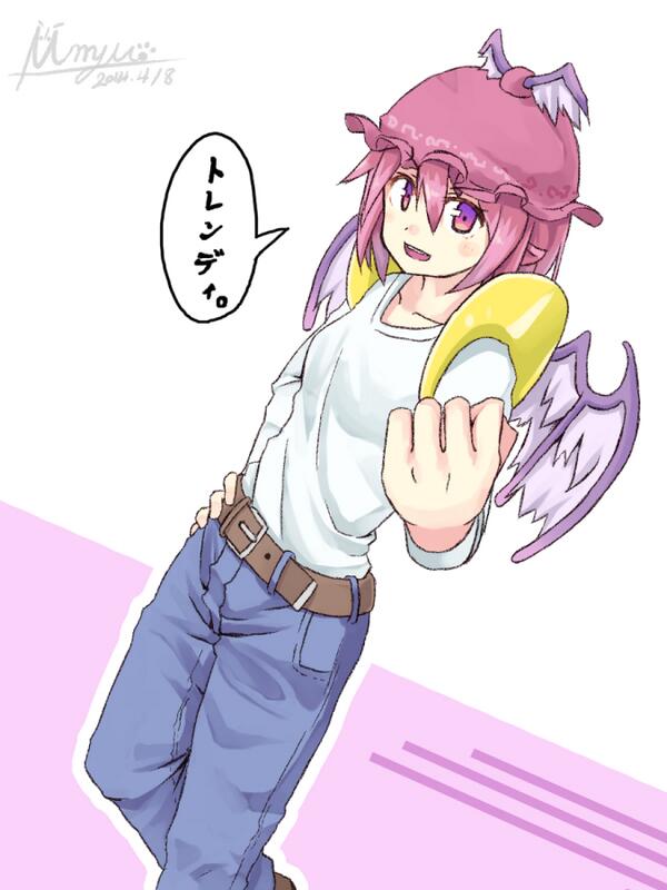 #一番目にリプきたキャラに二番目にリプきたキャラの服を着せる
みすちーにマサルさんの服を着せる。すごいよマサルさん知ってる人はそんなにいないんじゃないかな… 