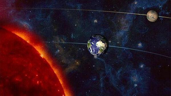 abc_es's tweet image. Marte, la Tierra y el Sol se alinean esta noche. El planeta rojo será fácilmente reconocible w.abc.es/vwyh4y