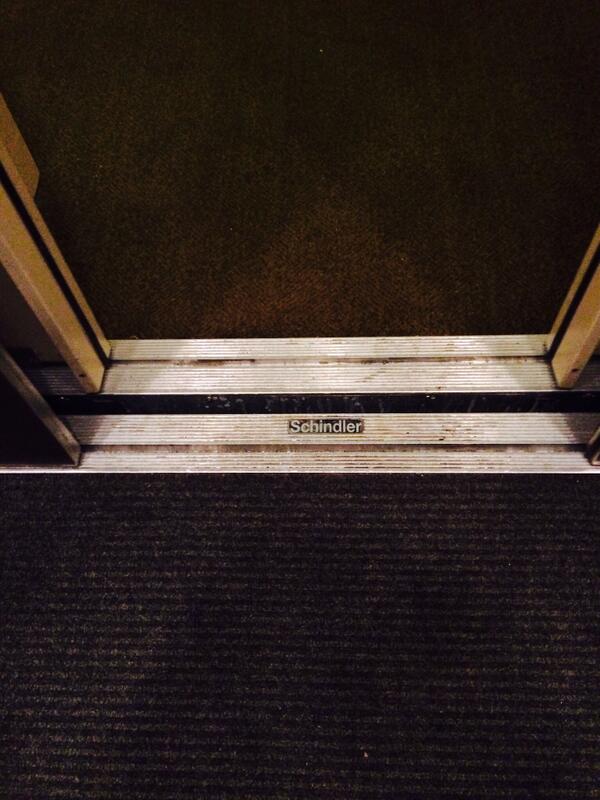 puntastic's tweet photo. Schindler’s Lift http://t.co/4dm6qfXVcd