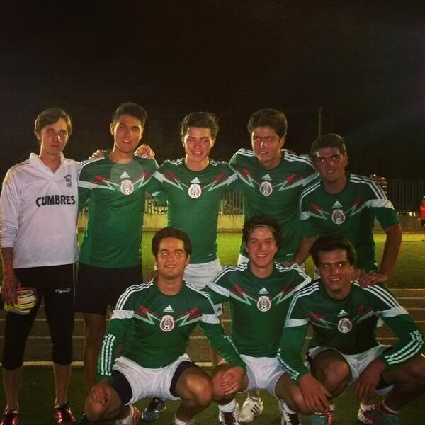 Listos para la final con los boys