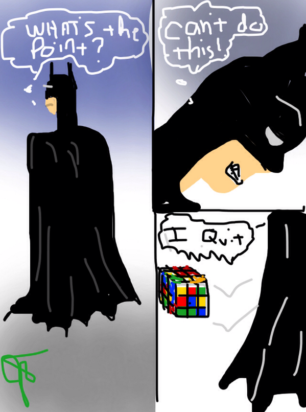 joelteel's tweet photo. lol. Even Batman has his trials! http://t.co/WmjmlHIIIW