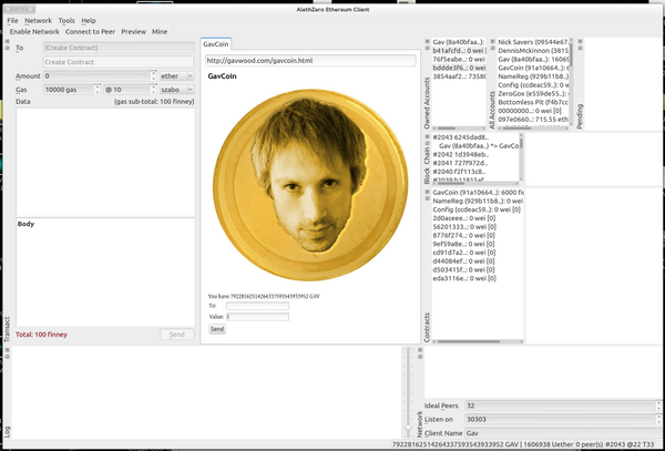 ethereum's tweet photo. Developers: latest develop PoC has preliminary Web-tech integration! http://t.co/nCtRkdxbBV