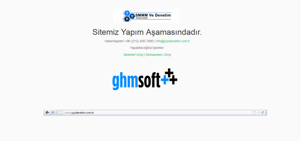 yyydenetim web sitesi,logo ve envanter çalışmalarına başlanmıştır.