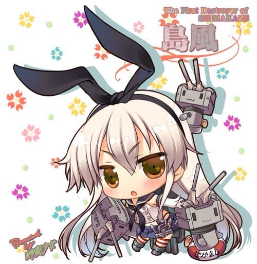 みかん なにこれ めっちゃかわいいんですけど Rt Mamgon こみ1の艦これセット用ちび島風です ビニールバッグと あと何かグッズ作れたらと思っちょります Http T Co Ngfp9zzafg