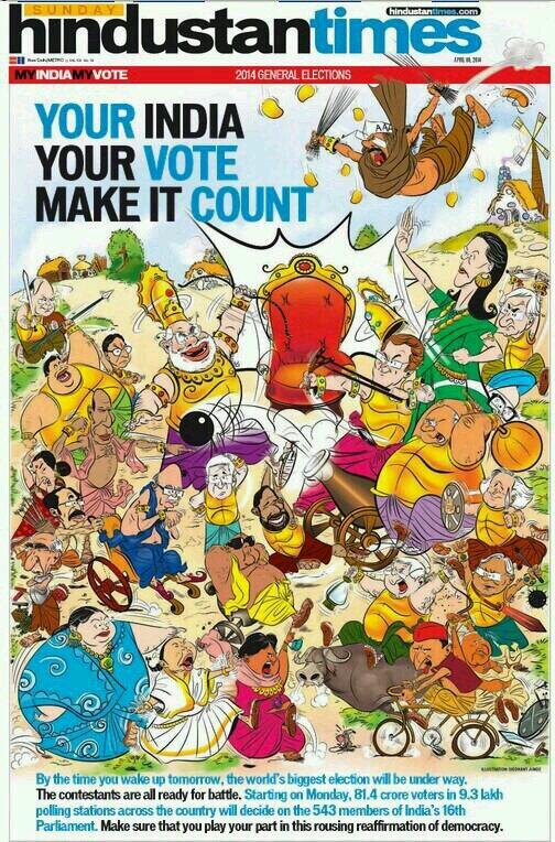 t__light's tweet photo. Dance of democracy began.. go vote..#LS2014 @DrSYQuraishi http://t.co/AmOuYEeOJH