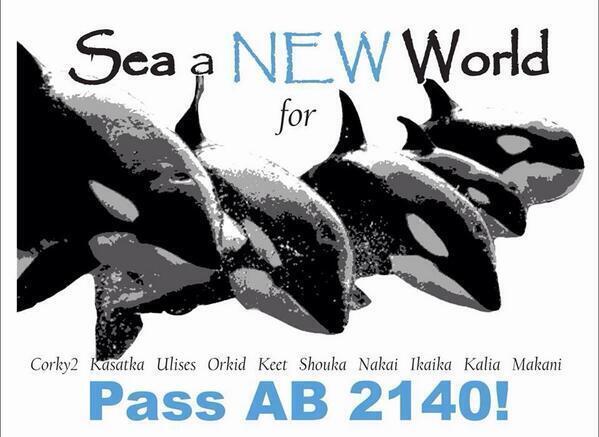 Let's get #AB2140 trending today in support of #EndCaptiveBreeding SEA a NEW WORLD for #SanDiego10 #Blackfish