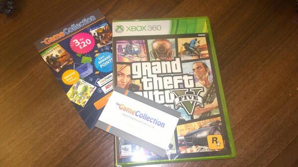 game_collection's tweet photo. We have a FREE (slightly damaged) copy of GTA V on X360 to giveaway! Simply RT &amp; follow us for a chance to win. http://t.co/r4s795o1yO