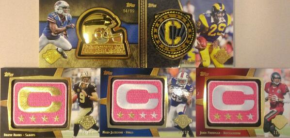 ToppsFB's tweet photo. RT &amp; FOLLOW to win one of these awesome cards! We'll pick 5 random RT'ers before our next rookie announcement today! http://t.co/sZeXh37tPE