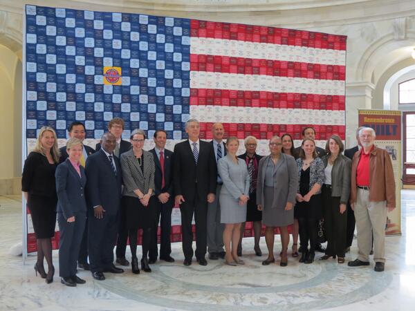MarkUdall's tweet photo. Honored to recognize #CO's #nuclearworkers. We must never forget what they sacrificed for our nation. http://t.co/XtXpTGpRkI
