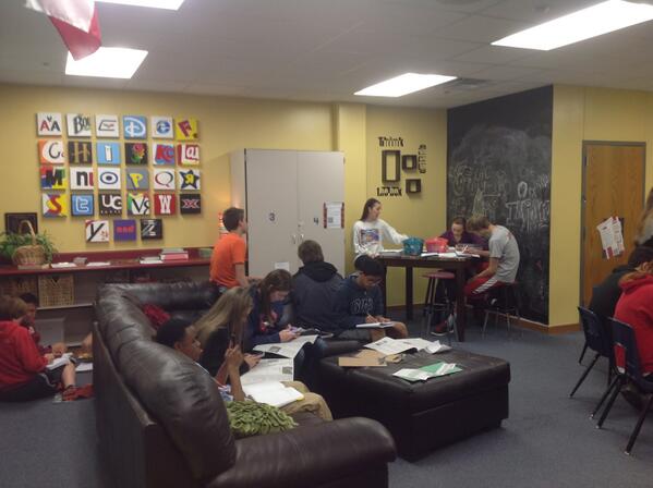 JillAdamsjh's tweet image. Longhorn Lounge @coachlewey @LamarMS #flexiblelearningenvironments