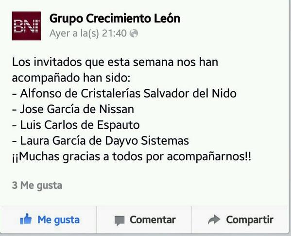 CrecimientoBNI's tweet photo. Gracias Invitados por acompañarnos. Perteneciendo a un grupo de BNI las posibilidades de crecimiento se multiplican http://t.co/uAroTVhV2w