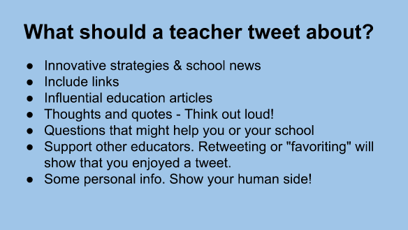 fishtree_edu's tweet photo. What Should A Teacher Tweet About? http://t.co/raZEpXGIy8 via @VincentDay #NT2t #ntchat http://t.co/4KKMlT0P0F