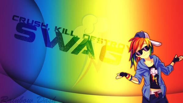 RDDASHER's tweet image. CRUSH! KILL! DESTROY! SWAG! #awesome #colorful #rainbow #human