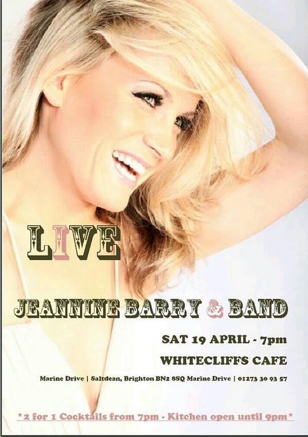 Jeannine_Barry's tweet image. Anyone around in Brighton on 19th April? Doing a relaxed set by the sea &amp;amp; it's free! #BrightonLive #LiveMusic #Beach