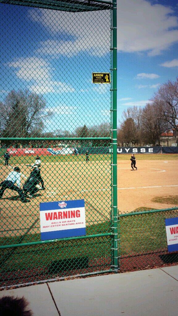 Home opener for Softball! #Detroitscollegeteam
