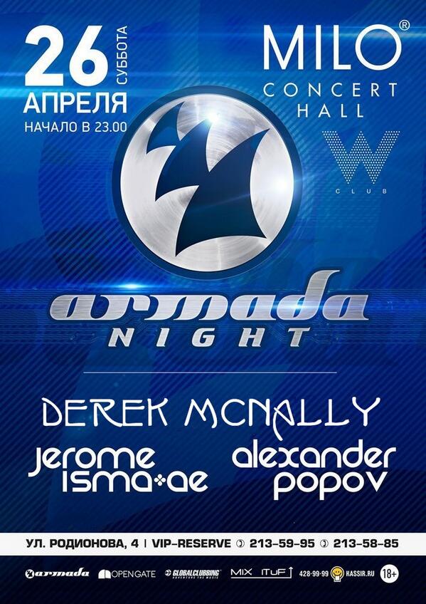 New <a href="/AM_Iabel/">ΛRMΛDΛ MUSIC</a> Night in Russia on April 26th with <a href="/P0P0VMusic/">ALEXANDR P0P0V</a> <a href="/dm0FFICIAL/">ĐΣЯΣҚ M¢ИΛĿLY</a> &amp; <a href="/JER0MElSMAAE/">JER0ME lSMAAE</a>!