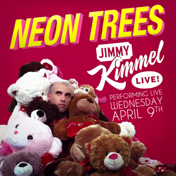 neontrees's tweet photo. We're going to be on @JimmyKimmel Live tomorrow! Set your Tivos http://t.co/qVgiPGhKry