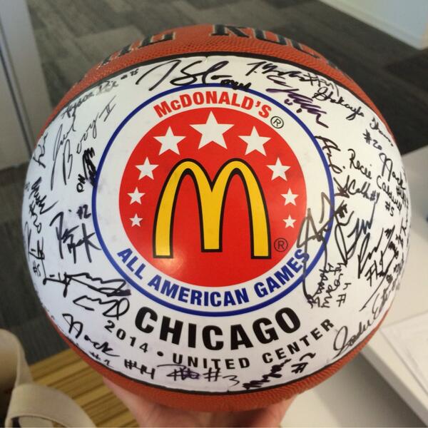 McDAAG's tweet photo. The Games are over, but the fun doesn't have to be. RT for a chance to win a 2014 #McDAAG signed ball. http://t.co/NZCmdi7UUJ