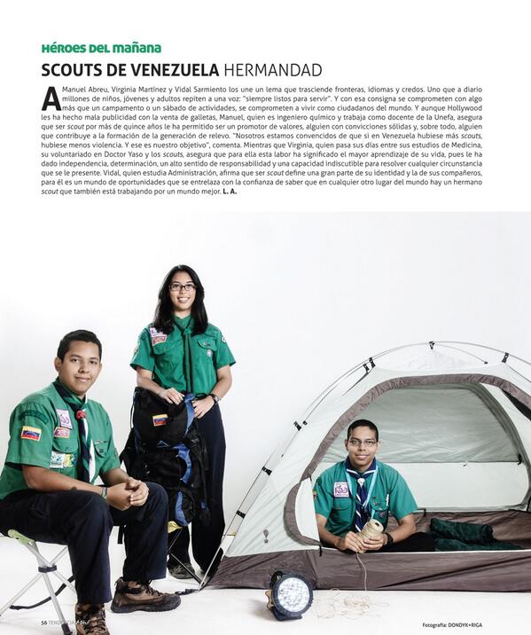 scoutsvenezuela's tweet photo. Mañana!! #CorreLaVoz @ElVidalSV @OjoScout @ScoutsZulia @GSLucilaP @manuelmedina16 @YoLeoTendencia http://t.co/IPkfxStr1i