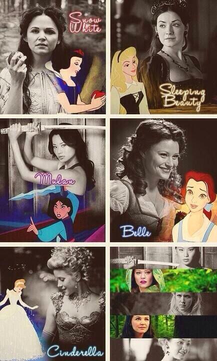 DisneyProbs's tweet image. Disney princesses by Once Upon a Time!