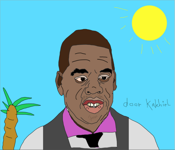 Kakhiel's tweet photo. hey @Beyonce i drawn your husband maybe nice for on the schoorsteenmantel ofzo http://t.co/vKEAXqS4hK