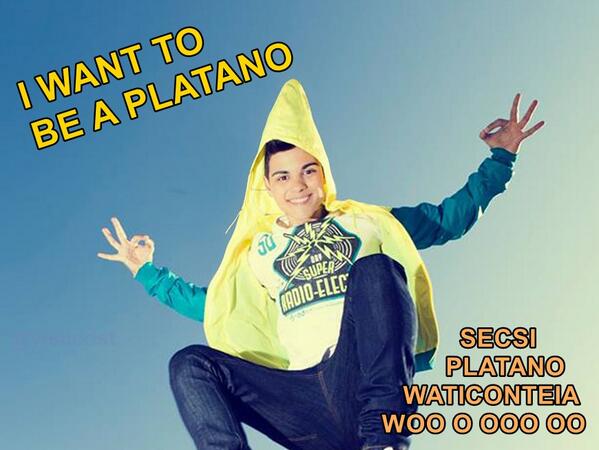 patribomboi's tweet photo. "@yisucrist: a la mierda todo, yo kiero ser un plátano http://t.co/az3cW8uKuG" @CarlotaCerdGarc puaaajajajajajajaja platano con suaj xd