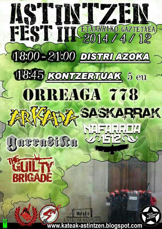 Apirilak 12 larunbata 18:45etan#KateakAstintzenEtxarriko gaztetxean, sarrerak larraza tabernan!#IzanGazteBiziAske