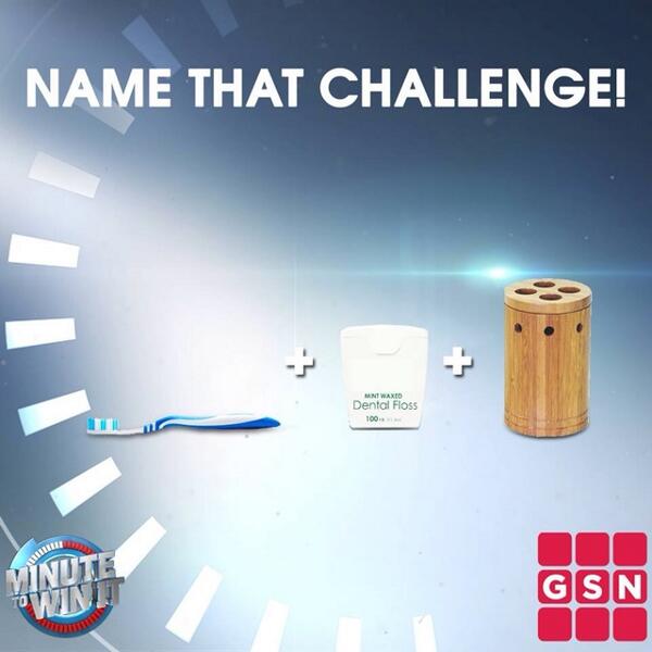Can you name this challenge? 
#MinuteToWinIt is all new tonight at 8/7c!