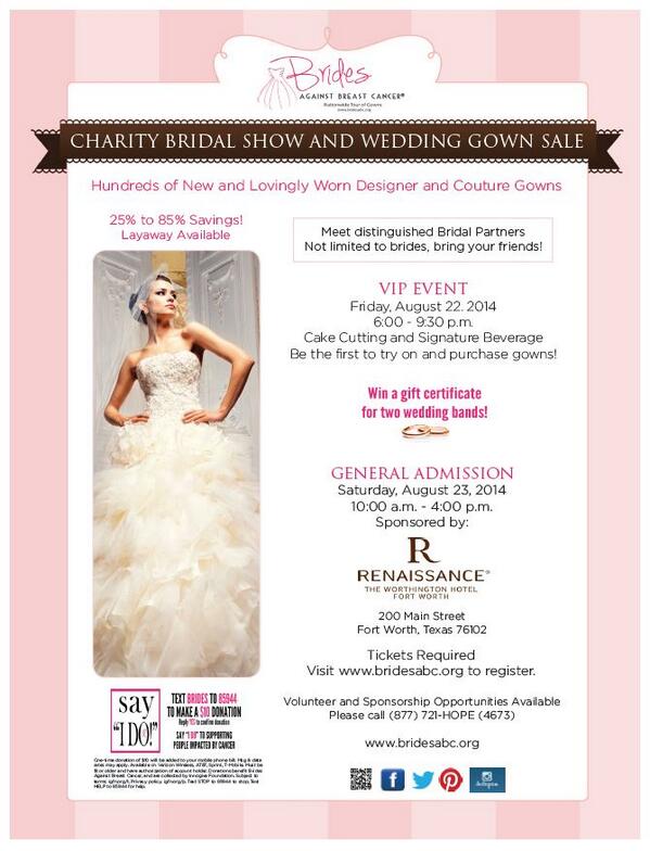 DFWPWG's tweet image. This is a fantastic charity gown sale &amp;amp; bridal show that supports a great cause, can't wait to be a part of it!