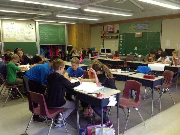 Using <a href="/DiscoveryEd/">Discovery Education</a> Paper Chat strategy for silent discussions...everyone gets a chance to "speak"