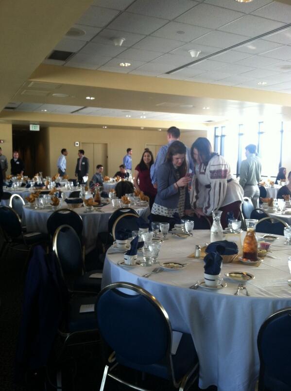 ccc_nd's tweet image. 17th Annual Club Awards Banquet in the Press Box! #WeAreND