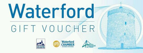 The #Waterfordgiftvoucher is accepted by over 100 local businesses. Available to purchase from the Book Centre.