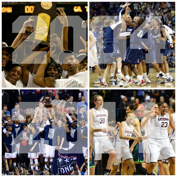 NCAA's tweet image. Once again, UConn is the center of the college basketball world!
