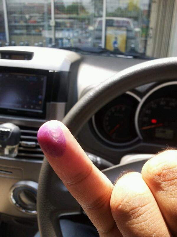 Admin ini sudah nyoblos! Bagaimana anggotanya??!!! Ayo jangan golput!