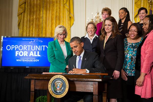 "I’m going to take action...to make it easier for working women to earn fair pay." —Obama: go.wh.gov/PddAK4,