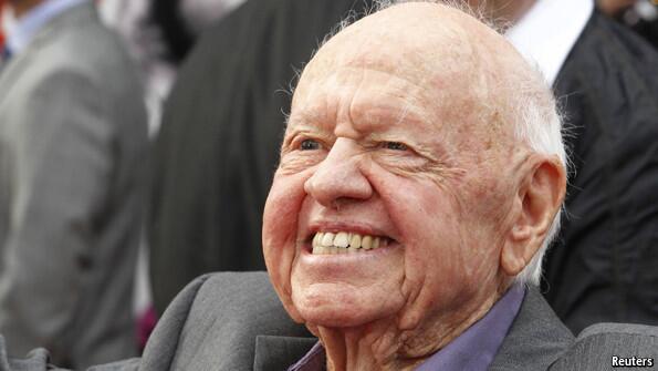 TheEconomist's tweet photo. With the death of Mickey Rooney a piece of Hollywood history dies too http://t.co/Yve4mUROtW http://t.co/nHDVFjQT6C