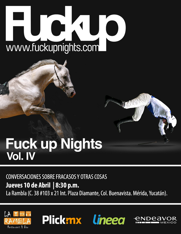 IsraCV's tweet photo. Este jueves 10 de Abril hay #FuckUpNightsMérida, confirma tu asistencia http://t.co/E5b1AERwvk http://t.co/XV3d1Cqv4f