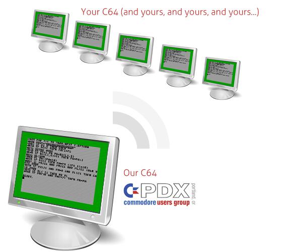 pdxcug's tweet image. Please join us for a live screencast from our C64 to your C64 April 10 pdxcug.org/blog.asp #commodore #c64