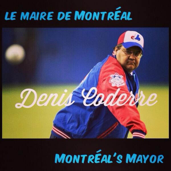 sinaiobserver's tweet photo. My hero -> Le maire de Montréal @DenisCoderre Montréal's Mayor #exposnation #expos #montreal #mtlbp #livemontreal http://t.co/sKNiQ9ugsI