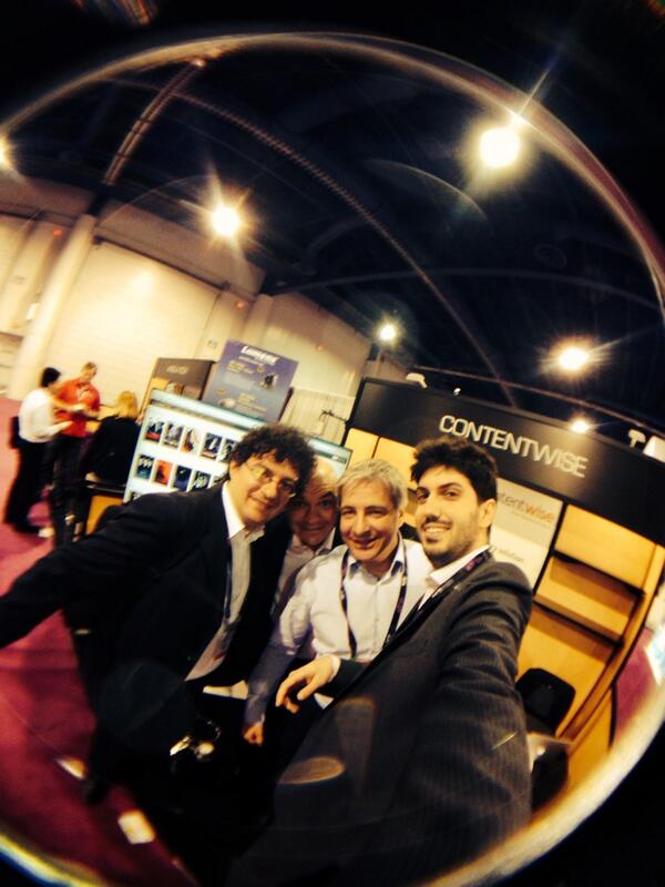ContentWise's tweet photo. ContentWise #selfie team @NABShow !!! Come to meet us at booth SU9624! #recommendations #TVE #Discovery#ottnews http://t.co/8dOy5he7qD