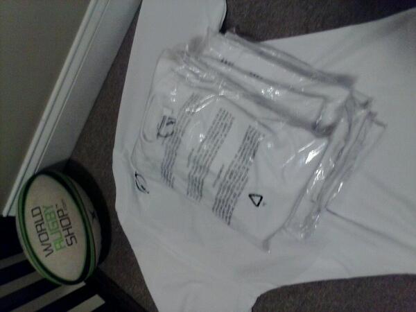 StockyardersRL's tweet photo. Stockyarders alternate jerseys just arrived for the #PGdevseries. Thanks to @worldrugbyshop for timely delivery! http://t.co/X7pje76V8i