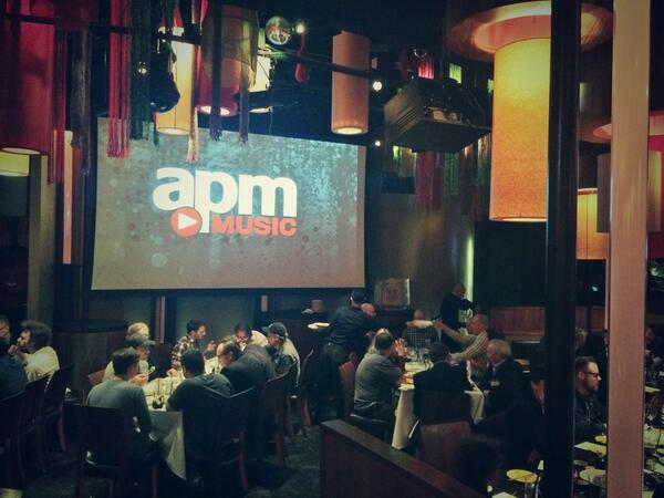 edwincox's tweet photo. Client and creative dinner with @APMMusic @NoiseRefinery @NABShow http://t.co/RQvMTBczda