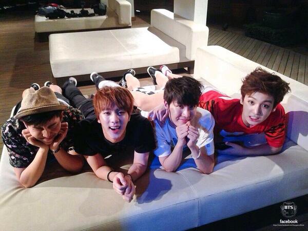 BTSMalaysia's tweet photo. [OFFICIAL] FB Update 'NOW' BTS in Thailand - RapMonster,Jin,J-Hope&amp;Jungkook #방탄소년단 (1) http://t.co/E7LusJ3mEn